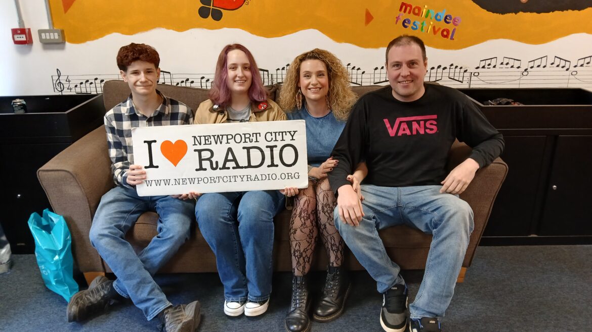 Oscar, Amber, Kat and Jon sat in NCR.