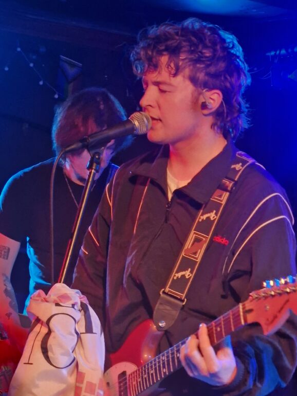 Nathan from The Moonstones performing - Photo taken by Luke Lewis
