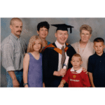 Family photo of graduation