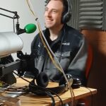 Cole sat in the studio