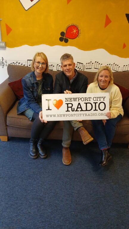 Sue, Bongo and Kym in Newport City Radio