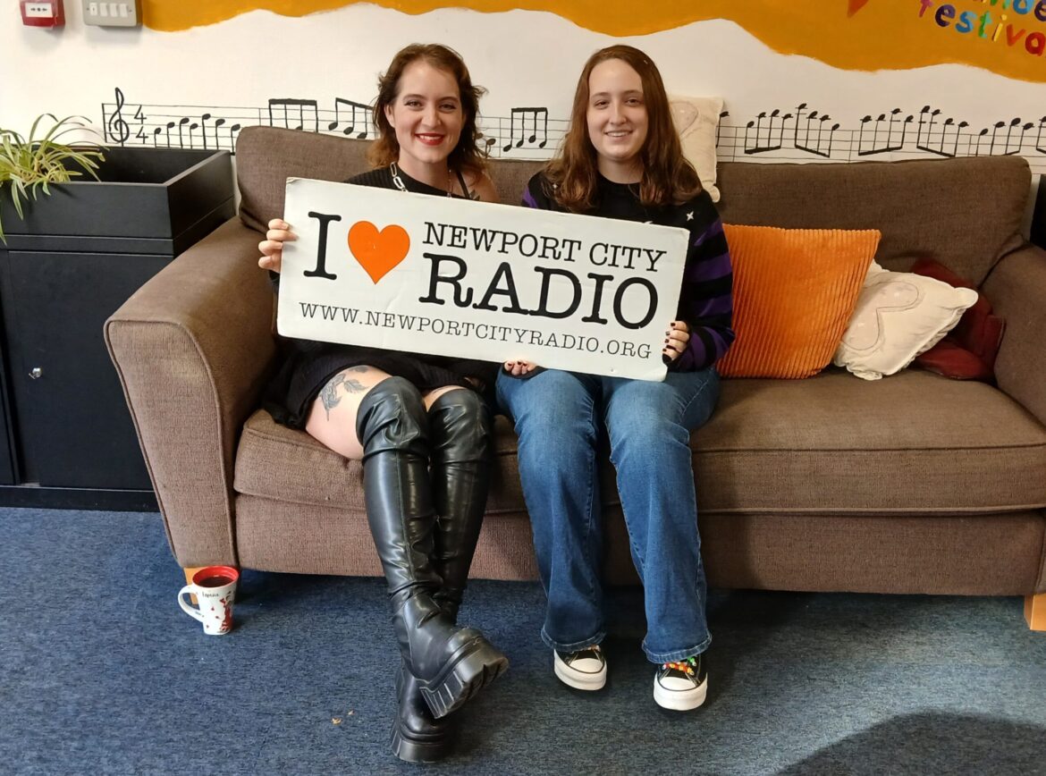 Amber and Keys sat in Newport City Radio.