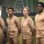 A screenshot from Doctor Who episode The Robot Revolution featuring Ncuti Gatwa