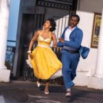 The Doctor and Belinda running