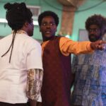 The Doctor talking with The Barber