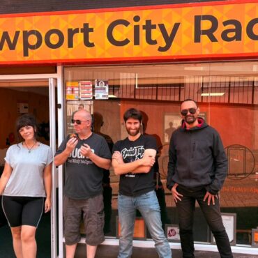 Pyrogaric stood outside Newport City Radio.
