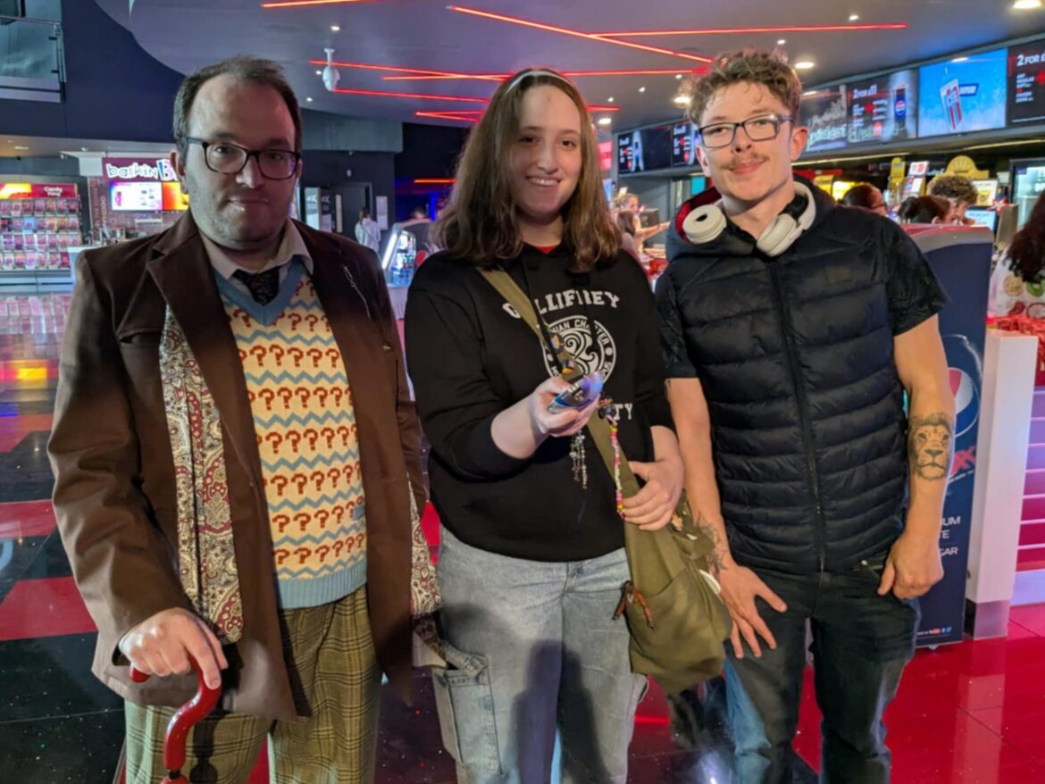 Dan, Amber and Jack in Cineworld