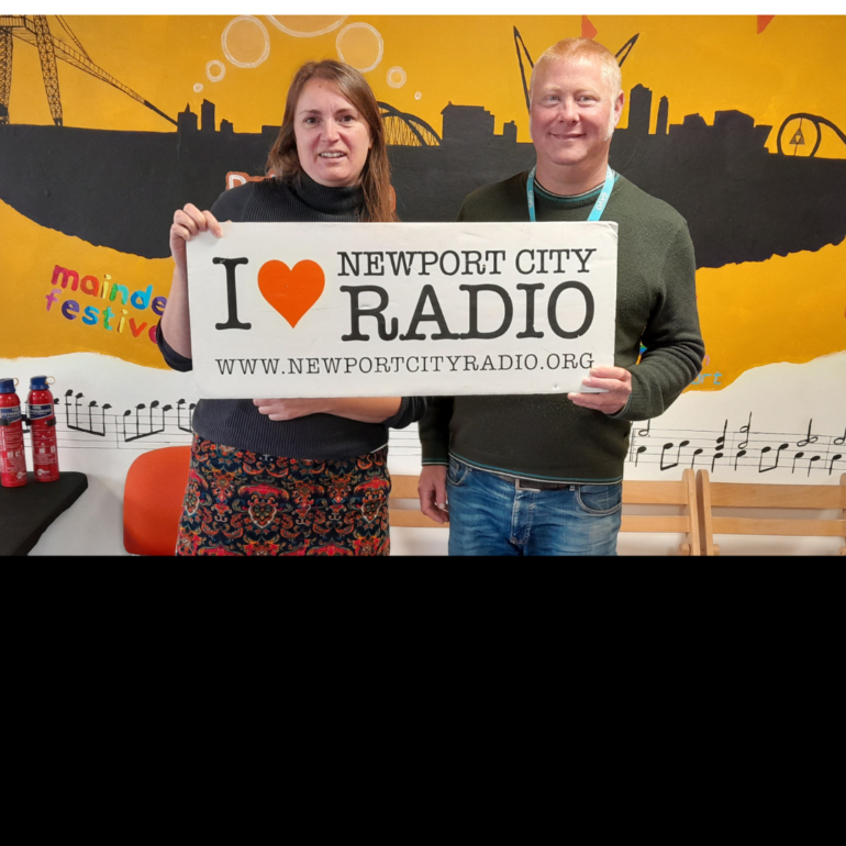 Photo of Sarah from Wild about Rogerstone and Sam from GAVO