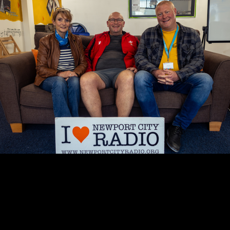 Photo of Dawn from Girl Guiding Gwent, Sam from GAVO and our Lamsie