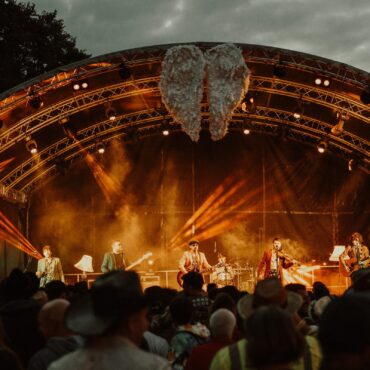 Photo of the stage at Devauden Festival
