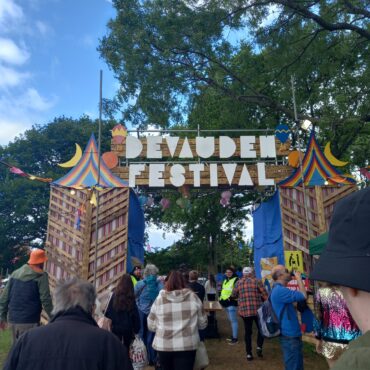 Photo on the Devauden Festival entrance 2025