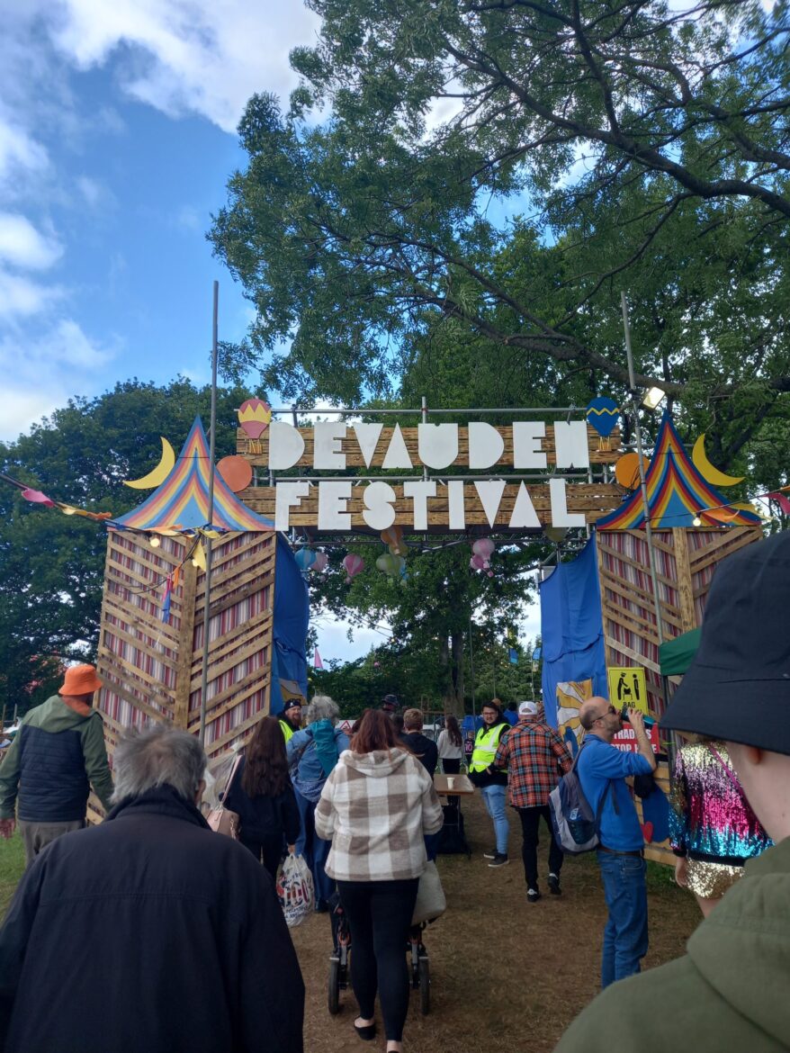 Photo on the Devauden Festival entrance 2025