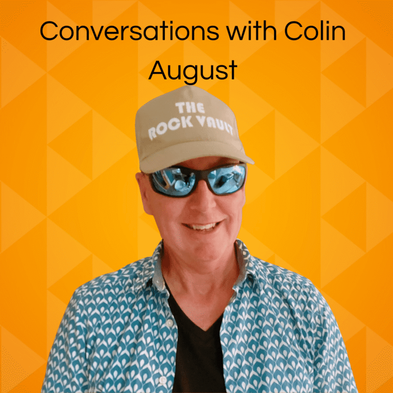 A graphic featuring Newport City Radio presenter Colin Palmer