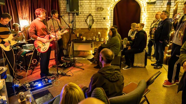 Eurekas performing to an audience - Credit: Keith Bolton