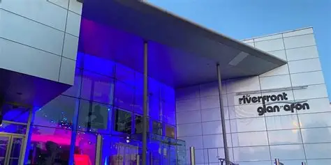 Photo of the outside of the Riverfront theatre Newport
